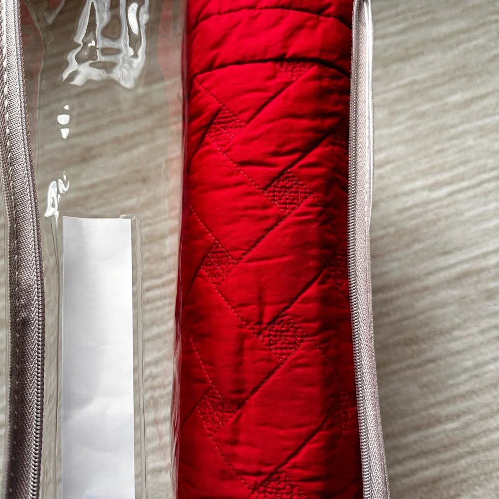 Macy’s Martha Stewart Collection Basket Stitch Quilt Reversible Red Full | Queen